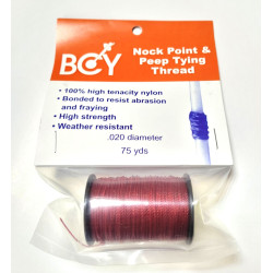 Нить BCY для оформления седла на тетиве NOCK POINT TYING THREAD 020 JIG RED